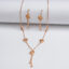 LUXETON GOLD NECKLACE EARRING-DSC03330